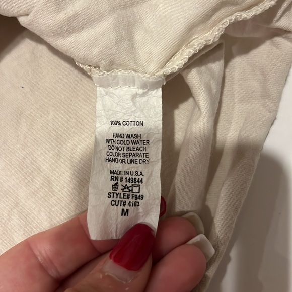 Altar’d State Desert Vibes Short Sleeve Crop Tee Tan Size Medium - Picture 6 of 8